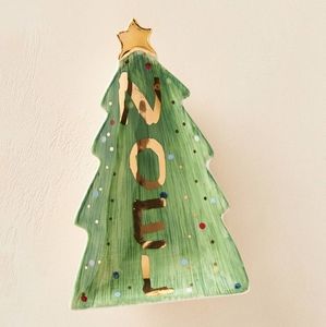 Anthropologie BIRDCANFOX Joyeux Noel Spoon Rest